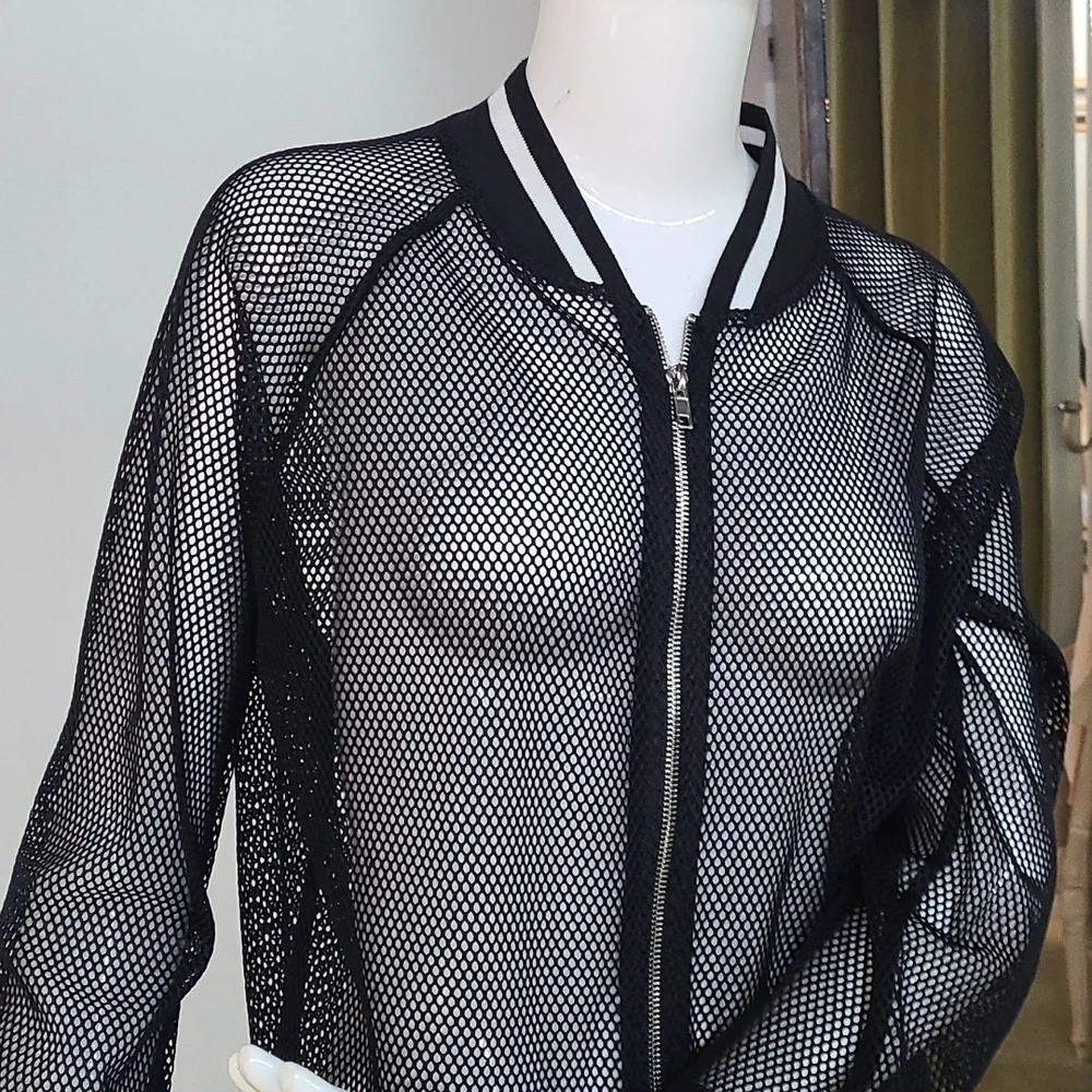 Netted Jersey Jacket - Picture 2 of 7